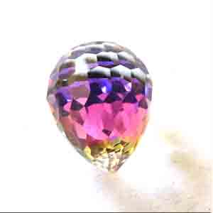 1 Vintage Heliotrope Swarovski Pear Fireball Crystal Art #4862