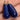 2 Vintage Lapis Blue Japan Drop Glass Pendants