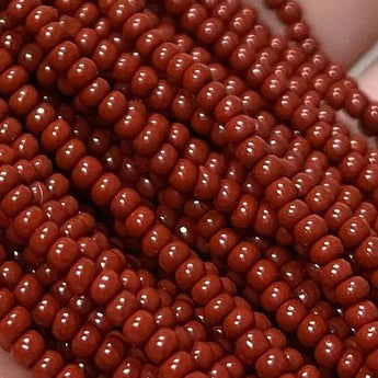 1 Hank Brown Czech Glass Seed Beads Size 11/0