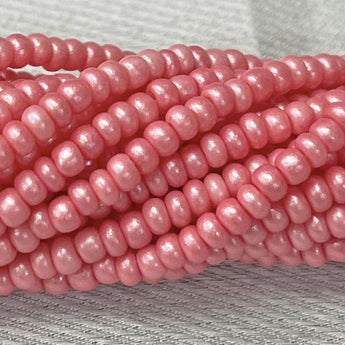 1 Hank Dusty Rose Supra Pearl Czech Glass Seed Beads