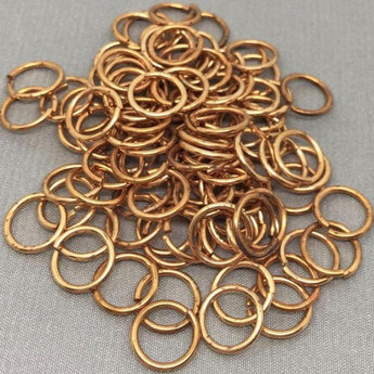 25 Vintage Brass Jump Rings