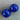 1 Vintage Japan Lapis Blue Round Glass Bead #4002