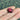 1 Vintage Japan Ruby Red Oval Glass Cabochon #8358