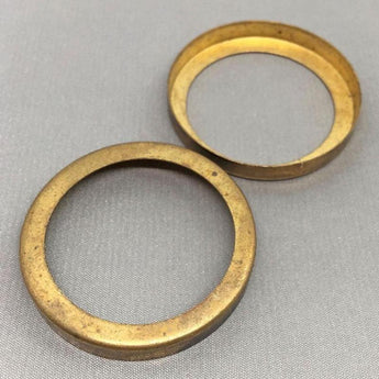 2 Vintage Brass Ring Metal Findings