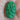 1 Vintage Handmade Japan Large Green Focal Glass Bead #3861