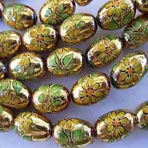 6 Vintage RARE Japan Tensha Acrylic Gold Yellow Sunflower Beads #9136