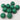 10 Vintage Green Lucite Round Beads