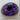 1 Vintage Japan Grape Purple High Dome Oval Glass Cabochon  #8182