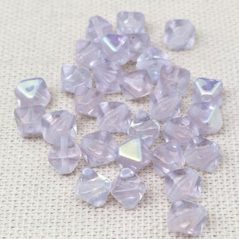 25 AB Alexandrite Czech Bicone Glass Beads