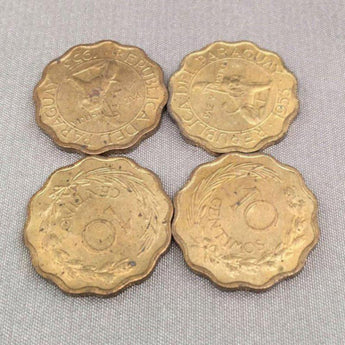 4 Paraguay Currency Metal Coins