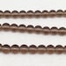 50 Translucent Brown Czech Glass Beads Round 6mm