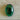 2 Vintage Emerald Green Oval Glass Cabochons #8644