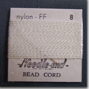 2 Packs #8 White Nylon Bead Cord #3732