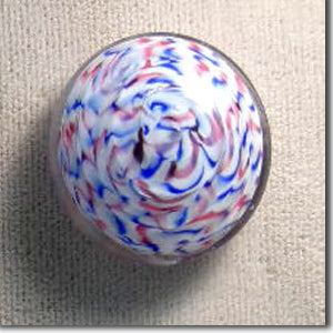 1 Vintage Millefiori Glass Button Front