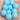 10 Vintage Matte Powder Blue Round Glass Beads #4617