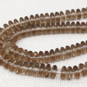 100 Vintage Brown Czech Disc Rondelle Glass Beads