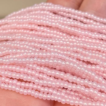 1 Hank Pearl Opal Baby Pink Czech Glass Seed Beads