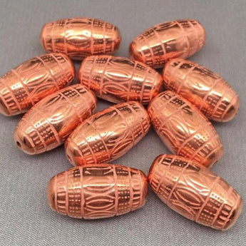 10 Vintage Abstract German Metallic Coated Lucite Beads