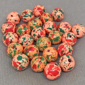 25 Peach Japan Tensha Round Beads