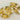 12 Vintage Gold Plated Leaf Charms #8781