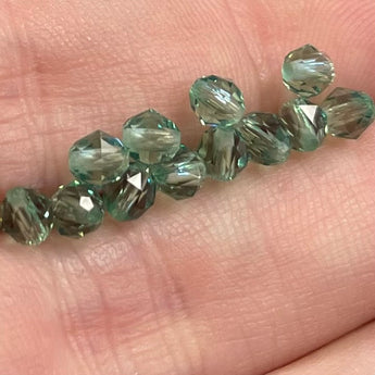 12 Erinite Green Round Swarovski Crystal Beads