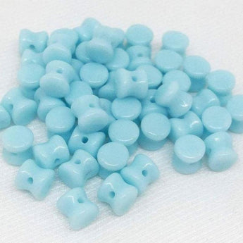 50 Baby Blue Czech Glass Beads