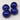 4 Vintage Large Lapis Blue Japan Round Glass Beads 18mm