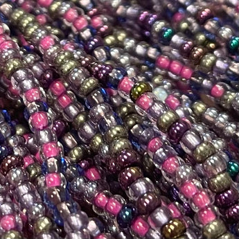 1 Hank Violet Violet Vagaries Czech Glass Seed Beads