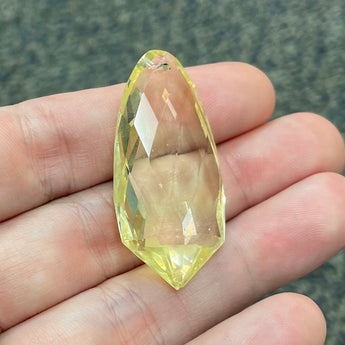 1 Large Citrine Faceted Jewelry Pendant #9348