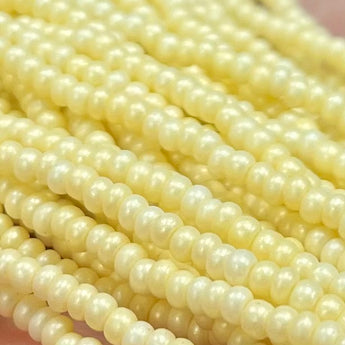 1 Hank Supra Pearl Banana Czech Glass Seed Beads