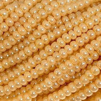 Beige Pearl Czech Glass Seed Beads