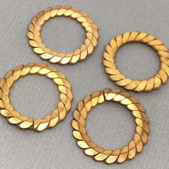 Brass Metal Spiral Split Rings