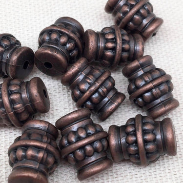 Copper Antiqued Acrylic Beads