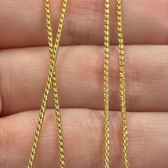 3 Yards Vintage Brass Rope Chain