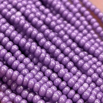 1 Hank Medium Lavender Supra Pearl Czech Glass Seed Beads