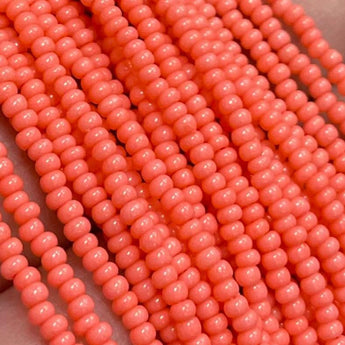 Hank Salmon Czech Glass Seed Beads