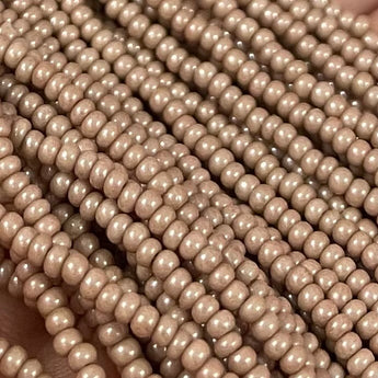 Hazelnut Lamella Czech Glass Seed Beads