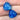 2 Vintage Japan Blue Foil Triangle Glass Cabochons #4811