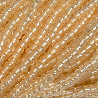 1 Hank Gold Pearl Pastel Czech Glass Seed Beads