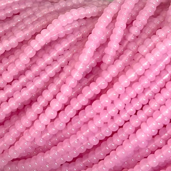 1 Hank Opal Pink Czech Glass Seed Beads