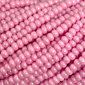 1 Hank Luster Pink Czech Glass Seed Beads