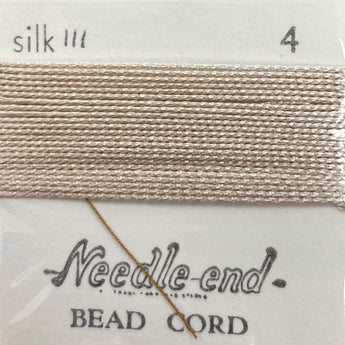 2 Packs #4 Cream Silk Bead Cord #8011