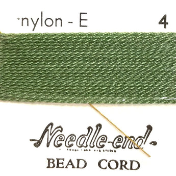 2 Packs #4 Green Nylon Bead Cord