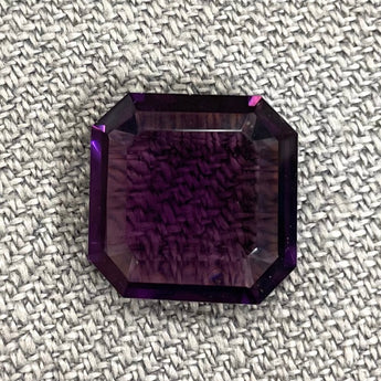 1 Large Purple Octagon Glass Stone #8638