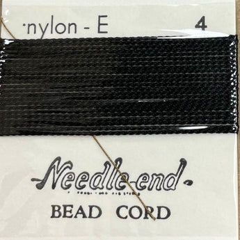 2 Packs #4 Black Nylon Bead Cord