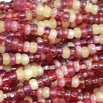 1 Hank Mixed Venetian Garden Czech Glass Seed Beads