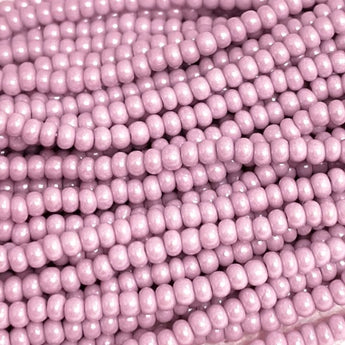 1 Hank Mauve Lamella Czech Glass Seed Beads