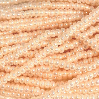 1 Hank Light Salmon Pearl Czech Glass Seed Beads