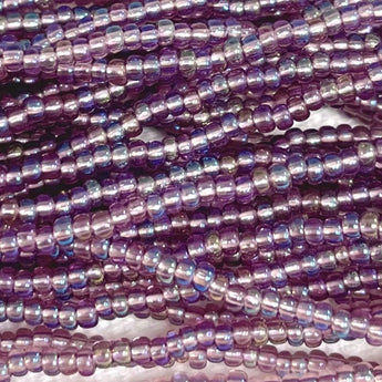 1 Hank AB Light Amethyst Czech Glass Seed Beads