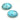 2 Vintage Aqua Blue Japan Oval Glass Cabochons